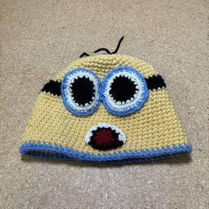 Crocheted Despicable Me Minion Hat Handmade